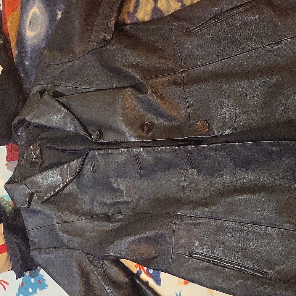 Colebrook genuine leather blazer
